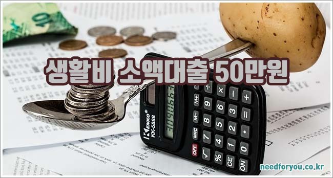 생활비 소액대출 50만원 관련이미지이미지입니다.