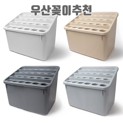 1.비스토어 사무실 업소용 카페 대용량 다모아 우산꽂이 24구, 그레이, 1개_이미지(imge)입니다.