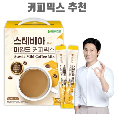 1.네이처드림 제로슈가 스테비아 마일드 커피믹스, 9.5g, 100개입, 1개_이미지(imge)입니다.